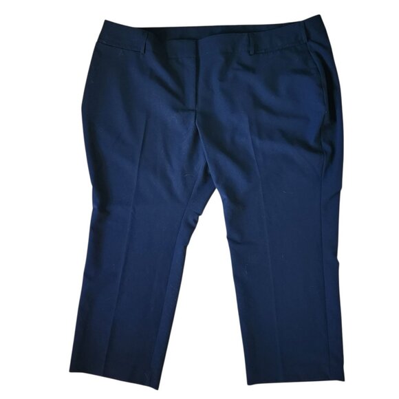 Lane Bryant 28WP Navy Blue Pants Plus Petite Office Dress - Picture 1 of 5